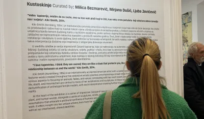 Sa otvaranja izložbe Kiki Smit u Podgorici, Muzej savremene umjetnosti