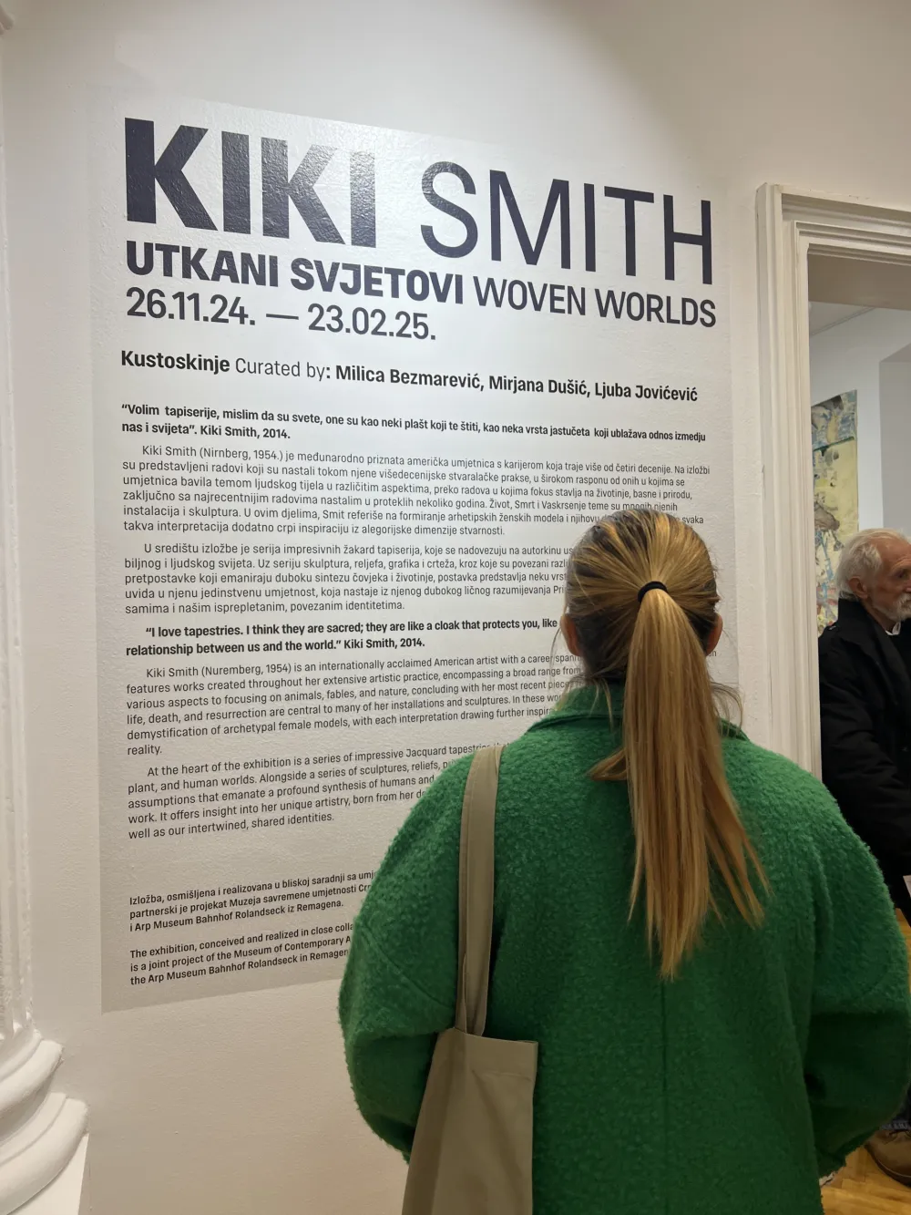 Sa otvaranja izložbe Kiki Smit u Podgorici, Muzej savremene umjetnosti