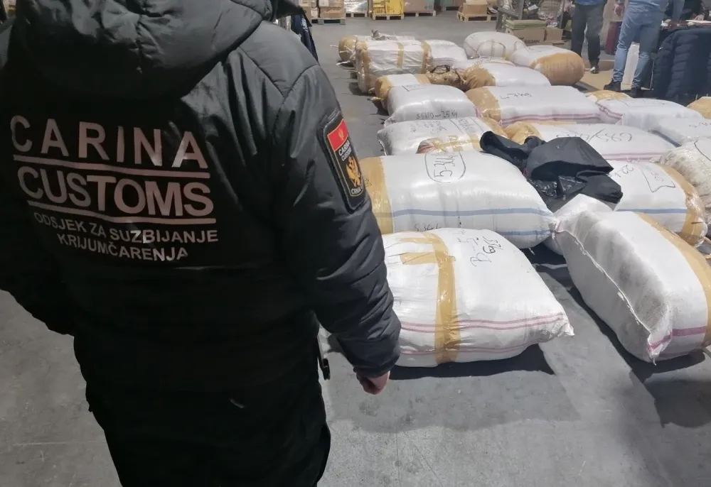 U Podgorici hap&scaron;enje zbog nelegalne trgovine,&nbsp;zaplijenjena roba u vrijednosti od 32.000 eura