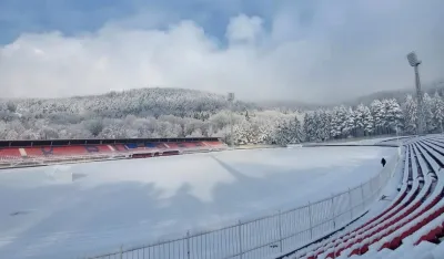 Snijeg na stadionu pod Golubinjom