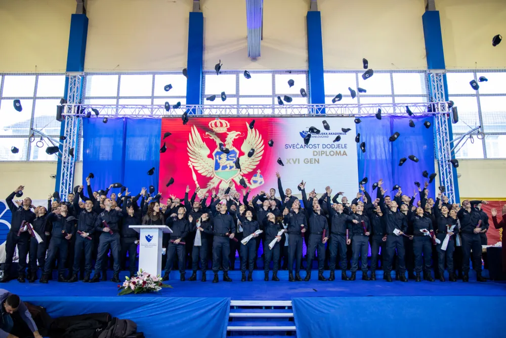 Policijska akademija Danilovgrad iznjedrila 16. generaciju polaznika