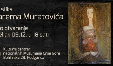 Pozivnica za izložbu slika Muharema Muratovića