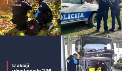 (FOTO) Crnogorska policija učestvovala u međunarodnoj akciji: Uhap&scaron;eno 796 osoba, pokrenuto 316 novih istraga&nbsp;