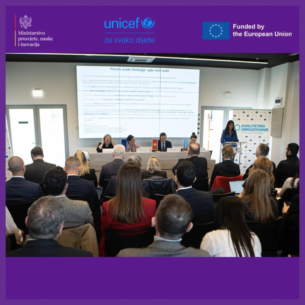 MPNI i Unicef predstavili nacrt Strategije za reformu obrazovanja