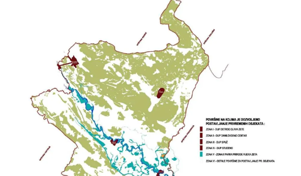 U zoni parka prirode zabranjeno postavljanje privremenih objekata