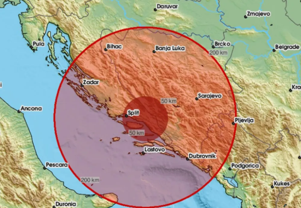 Zemljotres u Hrvatskoj, osjetio se i u BiH