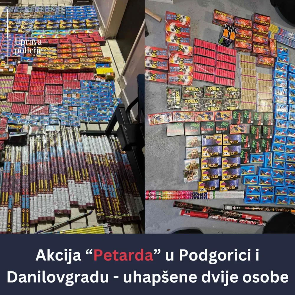 Policija zaplijenila veću količinu petardi