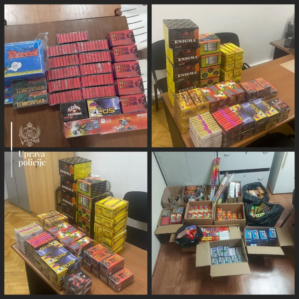 U akciji "Petarda" zaplijenjeno preko 35.000 komada pirotehničkih sredstava