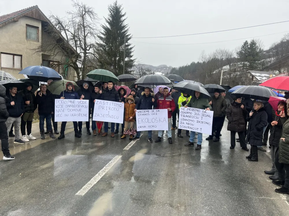 Mјe&scaron;tani Srđevca, Poda, Bioče i Lozne poručili: Ni po ciјenu života neće dozvoliti gradnju kamenoloma