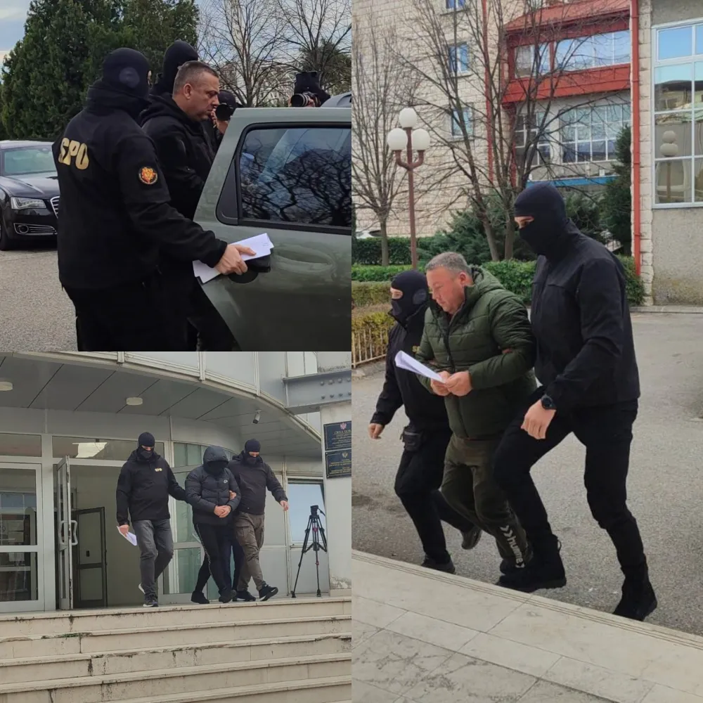 Privođenje uhap&scaron;enih u akciji SPO protiv duvanske mafije