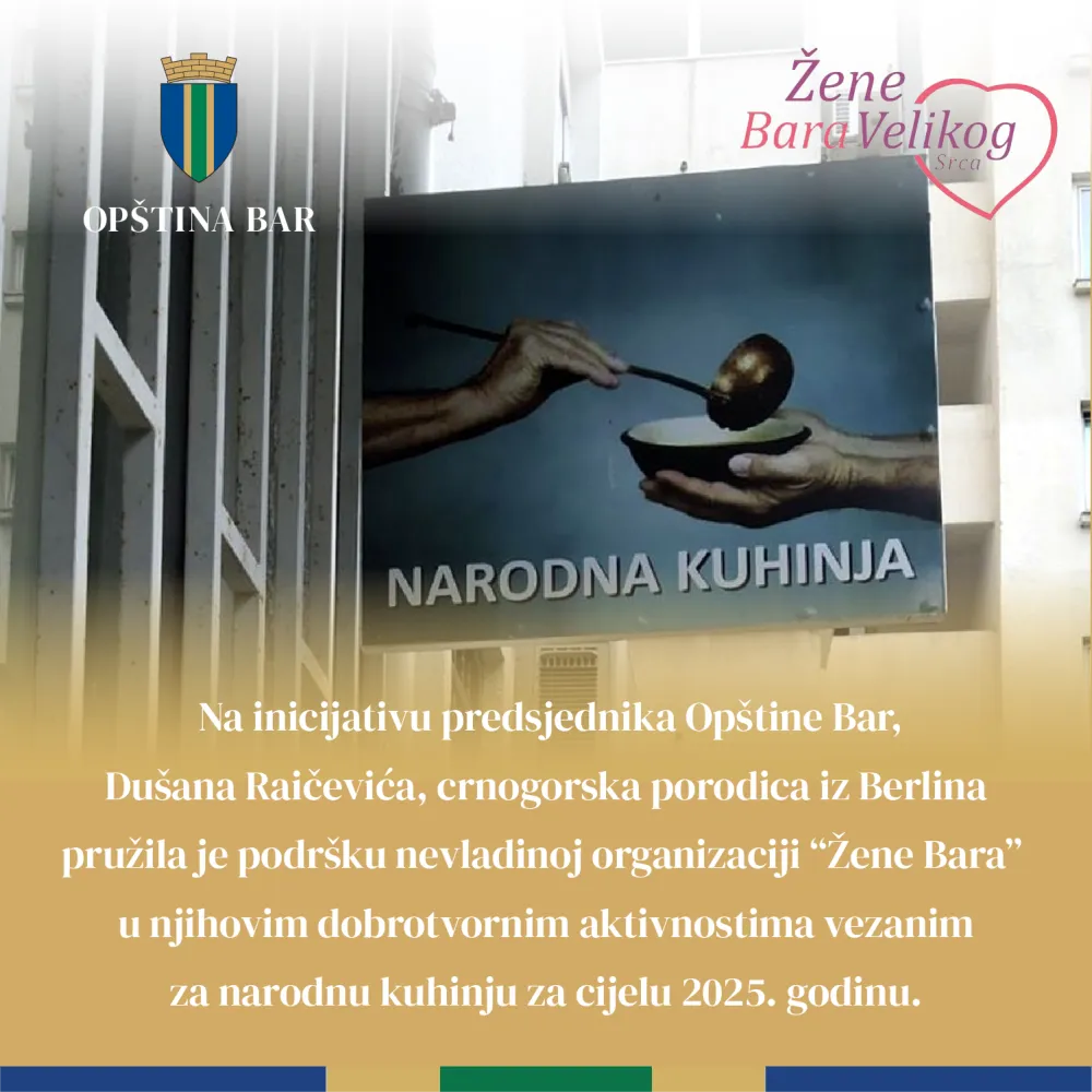 Op&scaron;tina Bar - narodna kuhinja