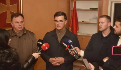 MInistar &Scaron;aranović, press na Cetinju