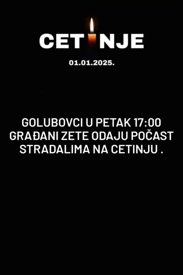 Građani Zete paliće svijeće 