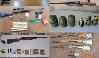(FOTO) Zaplijenjeno 20 komada oružja i preko 500 komada municije