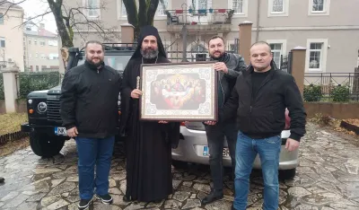 Nik&scaron;ić: Vladici Metodiju darivali pozlaćenu ikonu Tajna večera