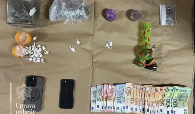 Podgoričanin uhap&scaron;en u Budvi, pronađeni kokain i marihuana