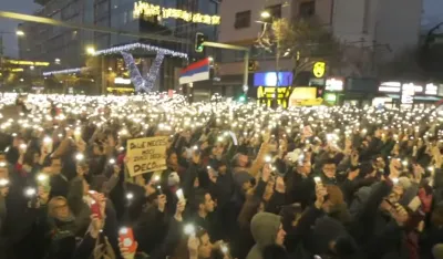 Studenti u Beogradu podržali prosvjetare: &ldquo;&Scaron;kolski čas u zadnji čas&rdquo;