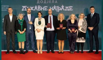 Jak&scaron;ić - Stojanović uručila "Oktoih" dobitnicima za 2024.&nbsp;