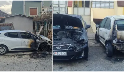 UP: Cetinjska policija preduzima opsežne istražne radnje zbog zapaljenih vozila