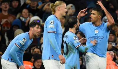 Radost igrača Mančester sitija