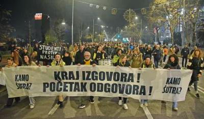Grupa Kamo sjutra podržala studente u Srbiji
