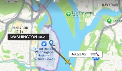 (VIDEO) &Scaron;ta je FlightRadar snimio o kobnom letu iznad Va&scaron;ingtona: Strahuje se da nema preživjelih