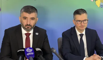 Marjan &Scaron;arec sa gradonačelnicima Podgorice, Bara, Tivta, Bijelog Polja i Žabljaka