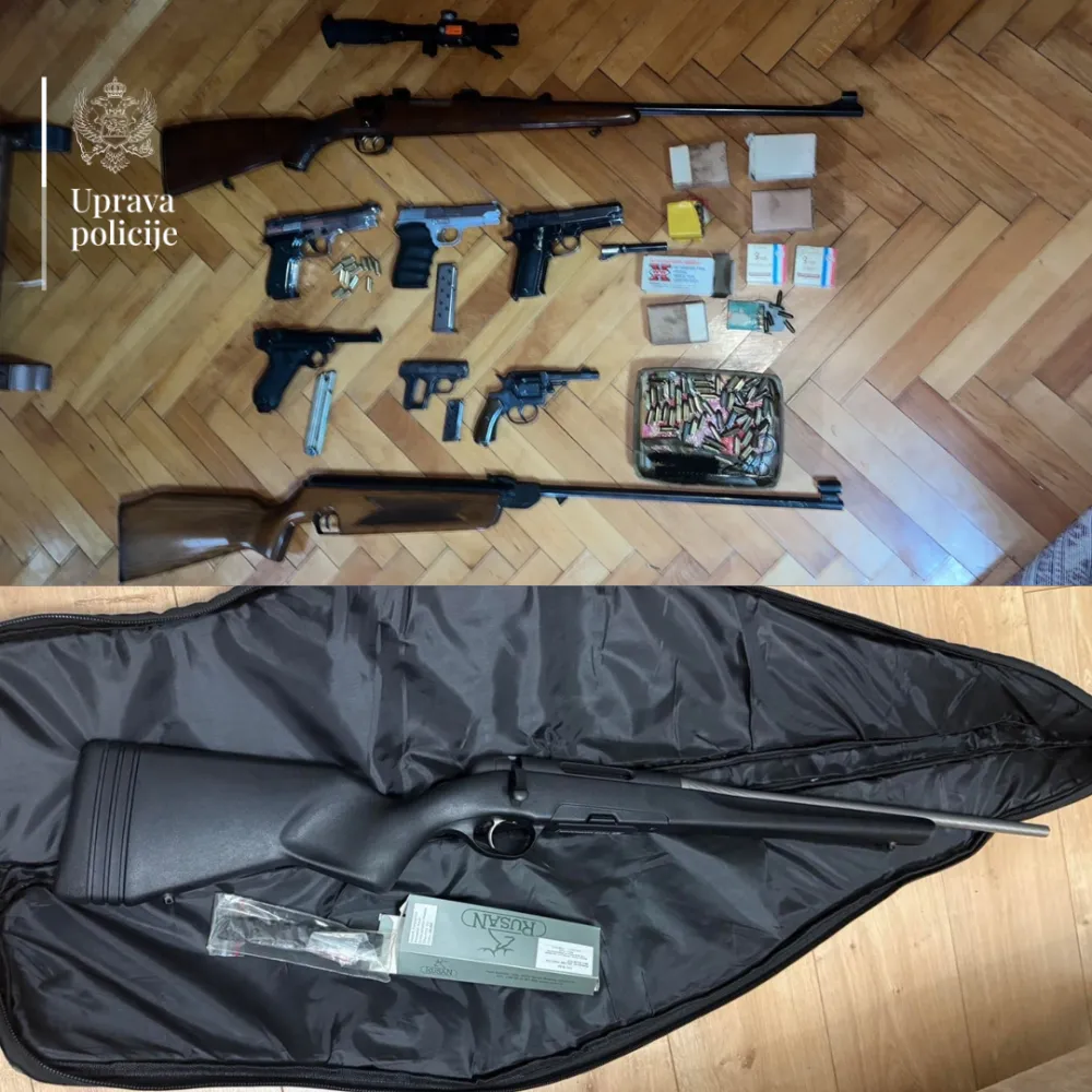 Uhap&scaron;ene dvije osobe, pronađeno vi&scaron;e komada oružja i municije