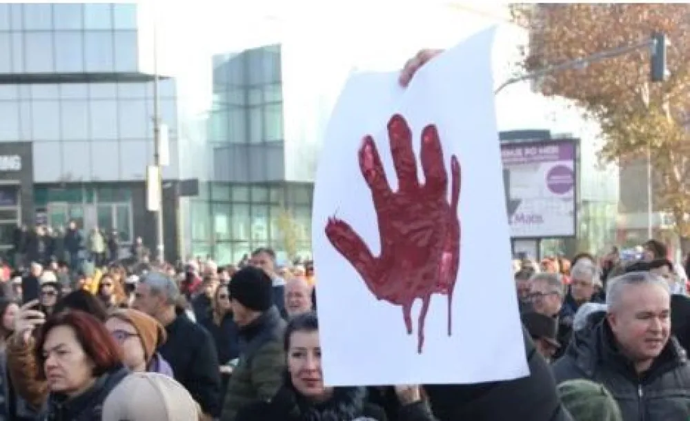 Beogradski studenti nastavljaju protestni mar&scaron; ka Novom Sadu