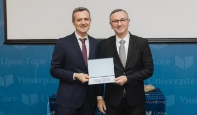 Dragan Burić dobitnik priznanja za poseban doprinos naučnoistraživačkom radu na UCG-u