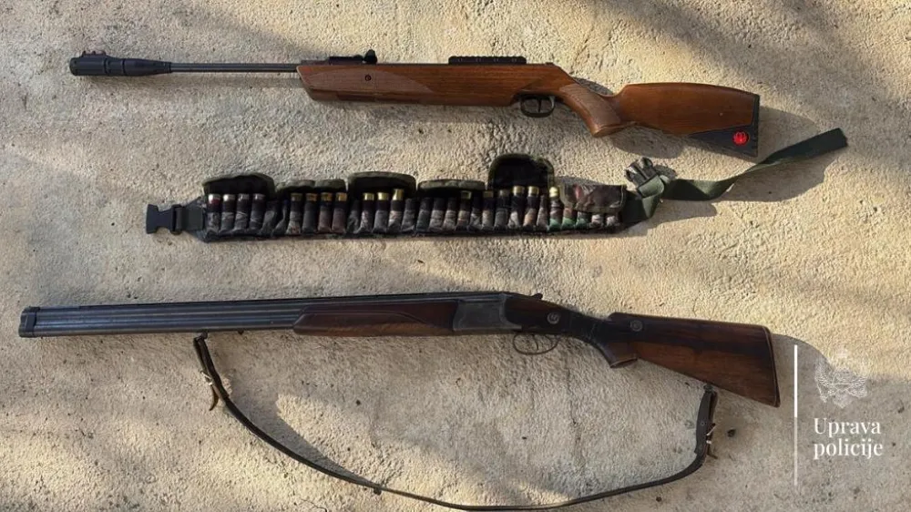 Pretresom u Ulcinju oduzete lovačka i vazdu&scaron;na pu&scaron;ka