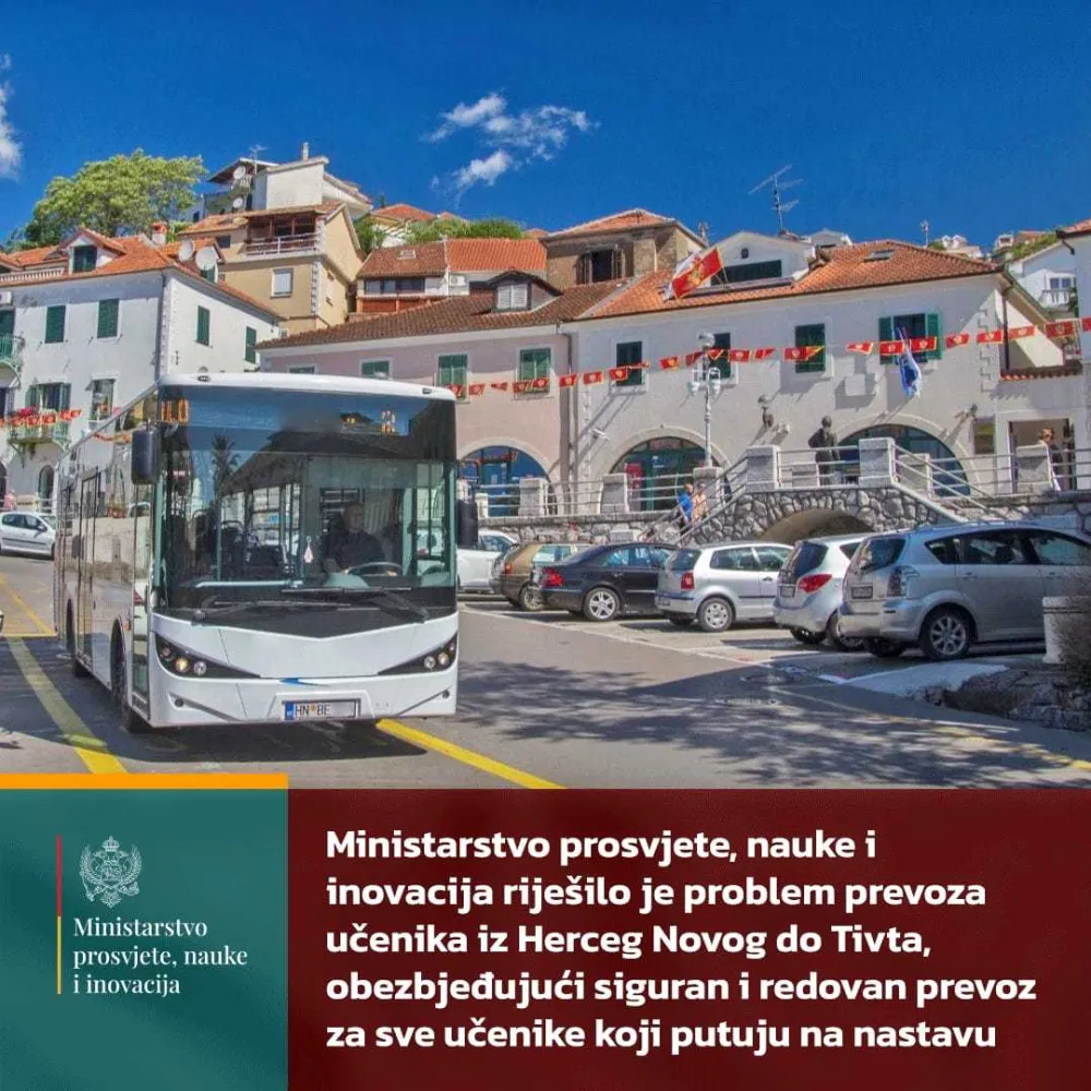 Prevoz đaka od Herceg Novog do Tivta