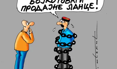 Goran &Scaron;ćekić karikatura Dana