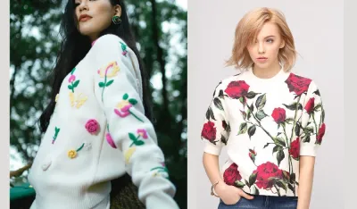 Džemper sa cvijetnim dezenom &ndash; mikrotrend zime i proljeća 2025.