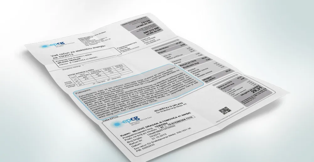 EPCG: Prosječan januarski račun za struju 46,16 eura