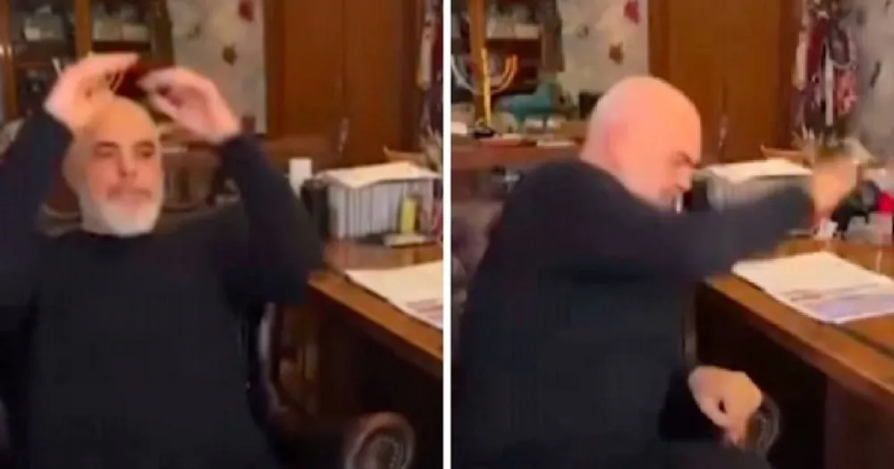 (VIDEO) Albanski premijer u prenosu uživo udario &scaron;akom o sto i psovao