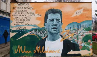 U Sarajevu otkriven mural posvećen Milanu Mladenoviću 
