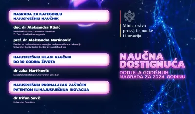 Objavljena imena dobitnika godi&scaron;njih nagrada za naučna dostignuća u 2024.