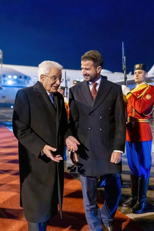 Milatović dočekao predsjednika Italije Serđa Matarelu