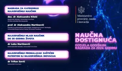 MPNI: Klisić i Martinović dobitnice nagrada za najuspje&scaron;nije naučnice