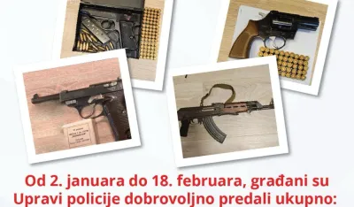 Građani predali 2601 komad oružja i 89.173 komada municije