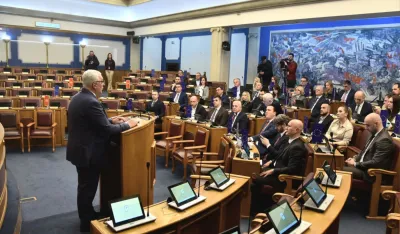 Mandić za govornicom