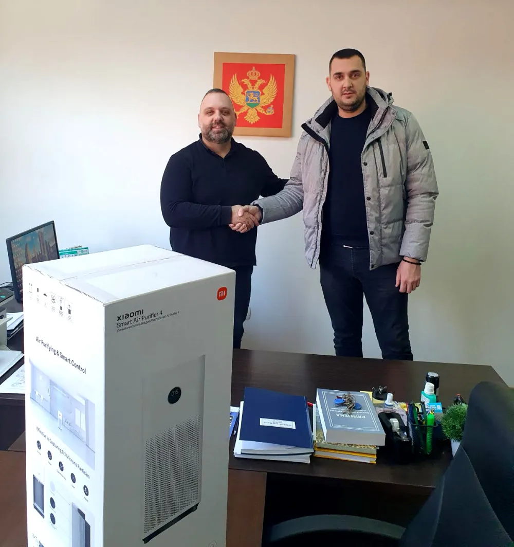 Donacija Op&scaron;tine Bijelo Polje Područnoj jedinici za građanska stanja: Uručena tri unutra&scaron;enja preči&scaron;ćivača vazduha