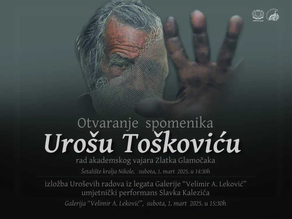 U baru otkrivaju spomenik Uro&scaron;u To&scaron;koviću