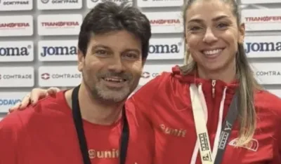 Marija sa svojim trenerom