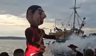 U Hrvatskoj spaljena lutka sa likom srpskog predsjednika