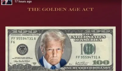 Zlatno doba, tramp na novčanici