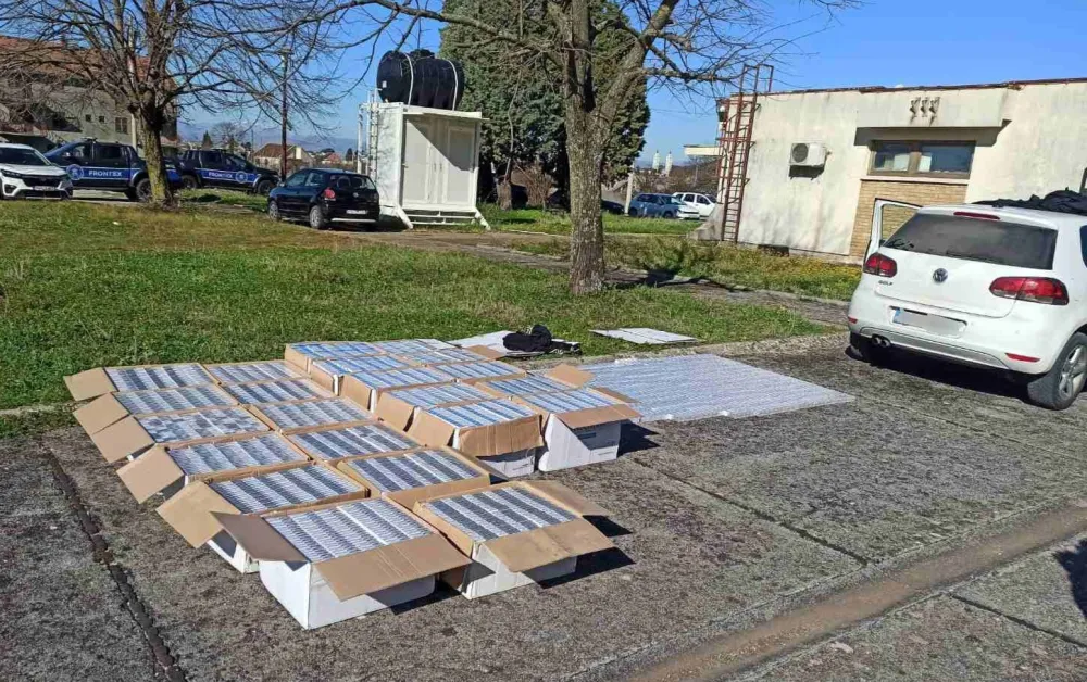 (FOTO) Granična&nbsp;policija&nbsp;zaplijenila&nbsp;cigarete u vrijednosti 35.000 eura
