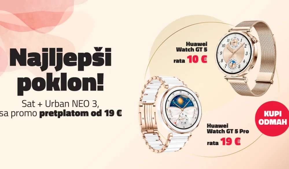 Veliki akcije i sniženja satova i telefona u MTEL-u: Najljep&scaron;i poklon dolazi od srca!