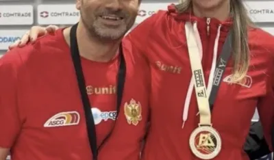 Marija sa svojim trenerom